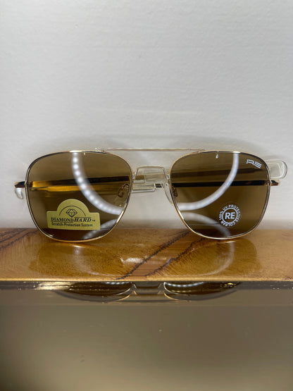 Golden Frame with Golden Lens - Randolph Engineering - Unisex